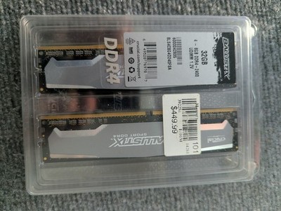 Crucial Ballistix Sport DDR4 DIMM 32GB (4x8GB) 2400MHz w/XMP