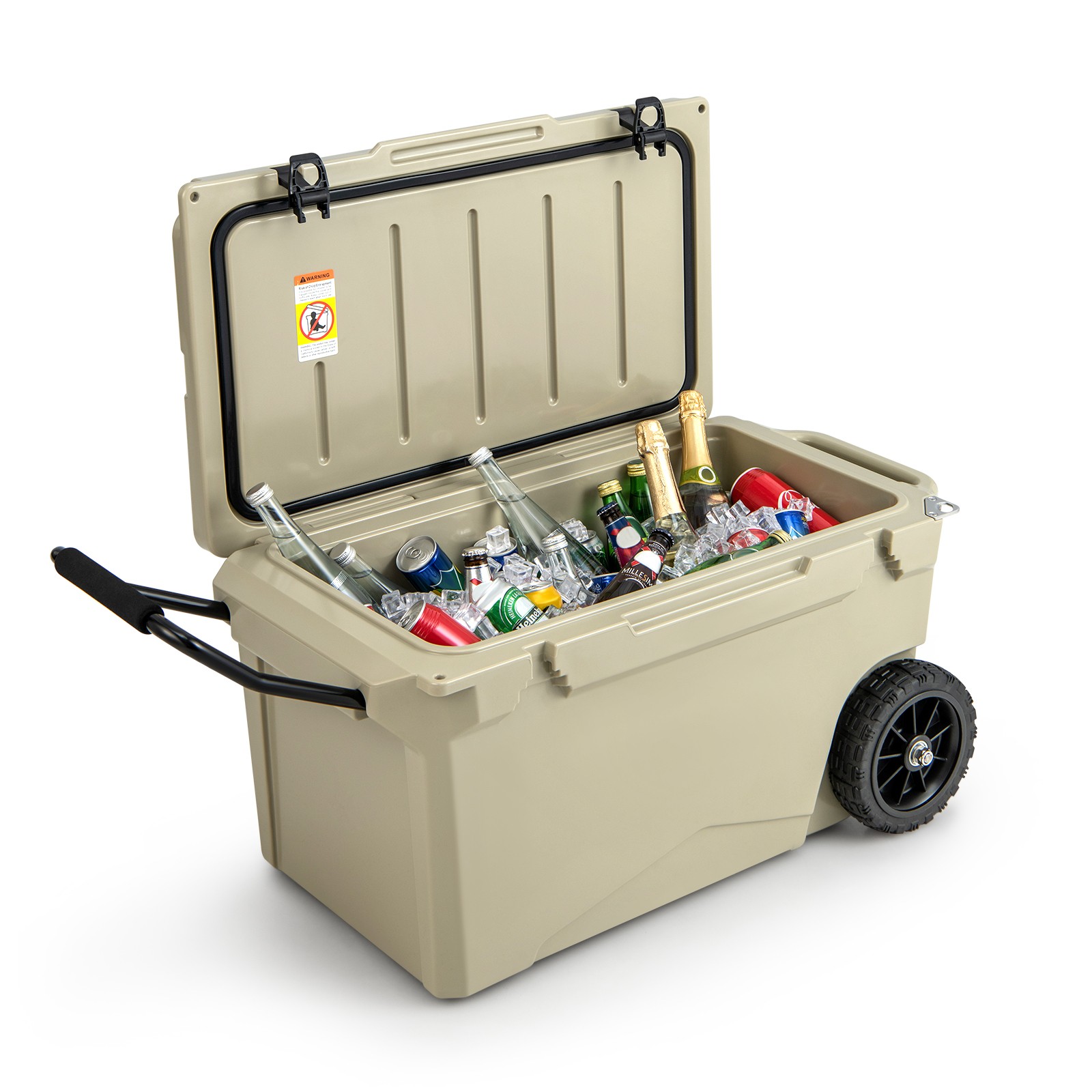 W/ Wheels Handle Roto Molded Ice Chest Insulated 5-7 Days