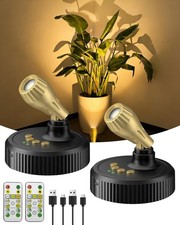 Spotlights Indoor with Remote 6500mAh Rechargeable Battery Wireless Plant L...