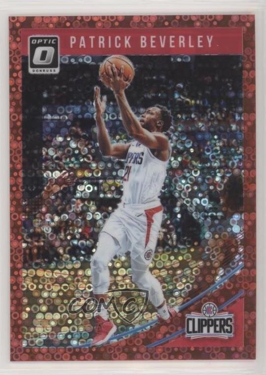 2018-19 Panini Donruss Optic Fast Break Red Prizm 48/85 Patrick Beverley #4 4l3
