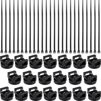 120 Pieces Magnetic Zip Tie Mount Multipurpose Cable Holder Magnets Magnetic Wir