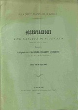 Osservazioni per la citta' di Vigevano...contro li signori Colli Cantone Bell...
