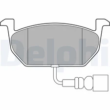 LP3146 Delphi Brake Pad Set, Disc Brake for Audi, Seat, Skoda, VW
