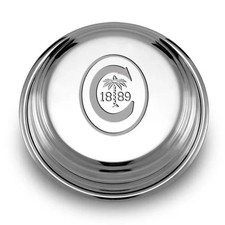 NWT Vintage Silver 1/1 Handcrafted Lux Clemson University Paperweight Desk Gift