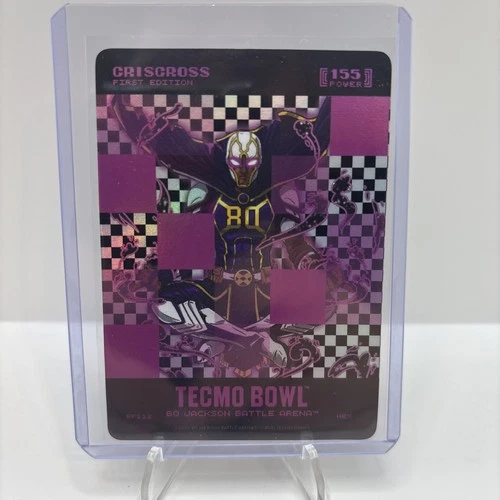 2026 Bo Jackson Battle Arena Tecmo Bowl Criscross Big Pixel Battlefoil HEX SSP