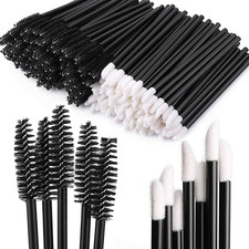 200 Disposable Mascara Wands and Lip Brushes for Makeup Application