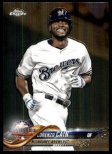 Lorenzo Cain 2018 Topps Chrome Update #HMT86 Brewers MLB READ FREE SHIPPING