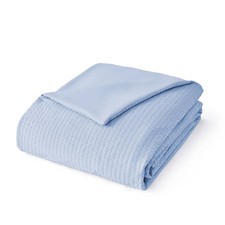 Bedsure Cooling Lightweight Breathable Summer Blanket Blue