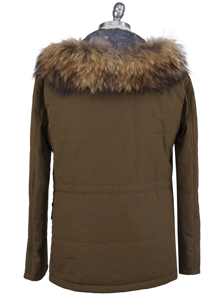 НОВЫЙ KITON PL ХЛОПОК С МУТНЫЙ МЕХ ПАЛЬТО США 40 - ЕС 50 TC274 - Изображение 4 из 4