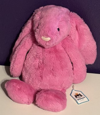 Jellycat Hot Pink Bashful Bunny Medium Retired Extremely Rare VHTF