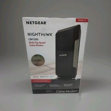 NETGEAR Nighthawk CM1200-100NAS DOCSIS 3.1 Cable Modem Complete In Box