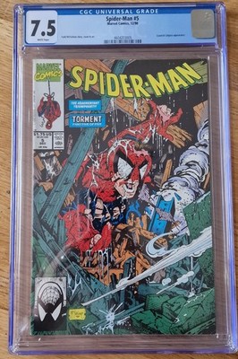Spider-Man #5 CGC 7.5  Marvel 1990 Key McFarlane Torment Part 5