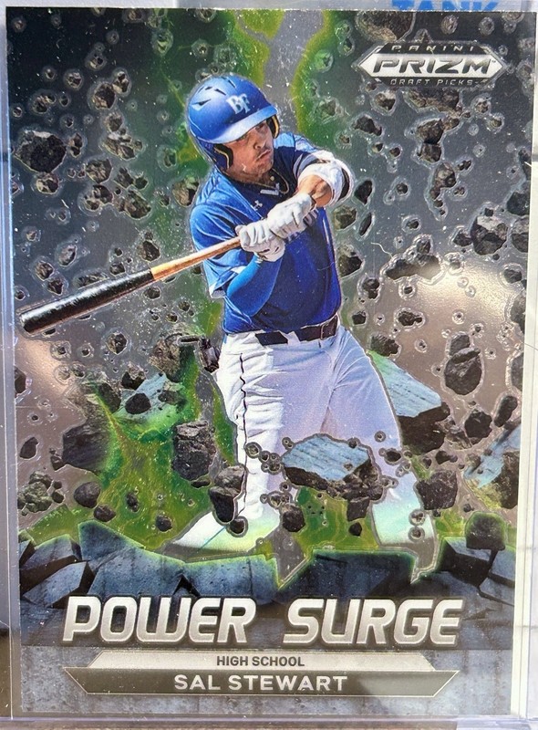 Panini 2022 Prizm Draft Picks Power Surge Sal Stewart #PS-SS Baseball Insert