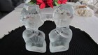 Viking  Hand Made  Clear & Frosted Glass Praying Boy And Girl Original Stickers — photo 6
