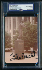 1980s 4x6 Photo Stan Musial Statue signed autograph PSA/DNA cool piece