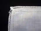 Baby handkerchief, vintage 1980 Brussels, Belgium handmade lace and tatting — photo 4