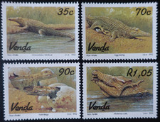 TIMBRES du VENDA (AFRIQUE du SUD) - CROCODILES N°245/248 NEUF ** LUXE MNH