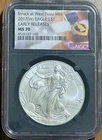 2017(W) Silver Eagle NGC MS70 Struck At West Point Mint Early Releases Label