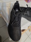 Adidas Cloudfoam Black Sneakers Size 4 A16924 Low Top Lace Euc — photo 4