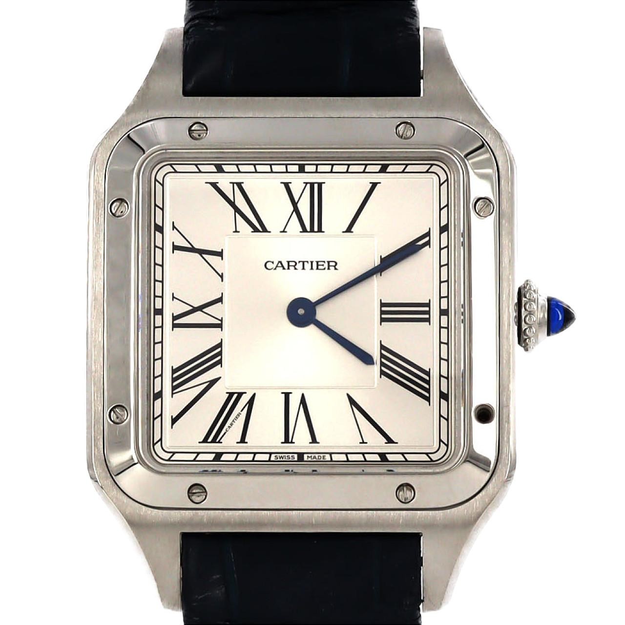 Authentic Cartier Santos-Dumont LM WSSA0022 Stainless Steel Quartz #270-004-...