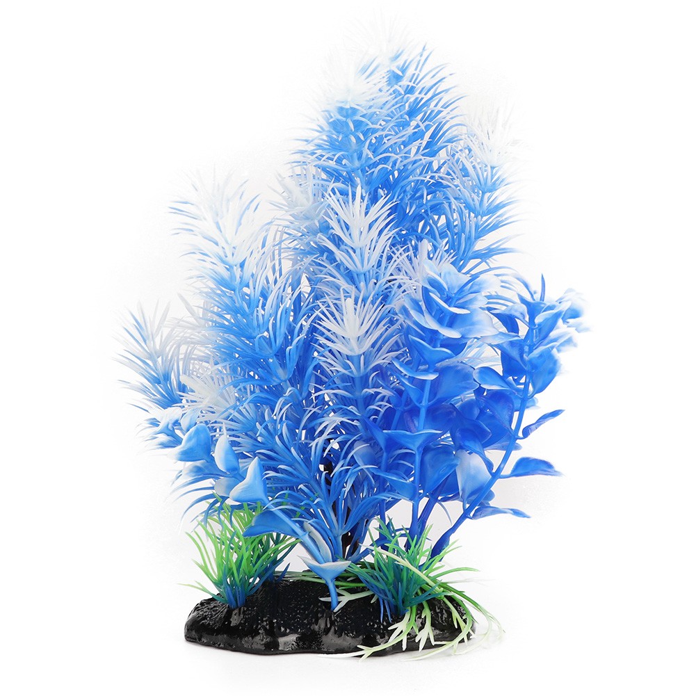 Vivid Artificial Coral Plant Ornament For Aquarium 20cm Blue