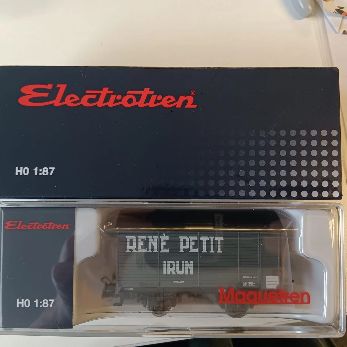 ELECTROTREN 5183 K H0 1:87 Rungenwagen DHL der DB ... - DE