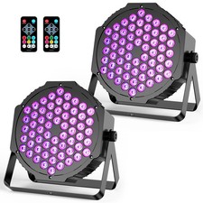 RGB LED Par Stage Lights: 90W Brightness Adjustable - Remote DMX Control - So...