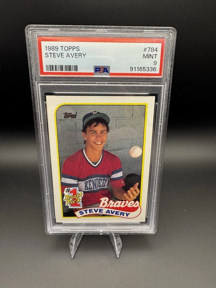 Lotes de PSA9’S - 1989 Topps Chris Sabo #490 + Steve Avery RC #784 hallazgo raro 🔥🔥 Foto 3 de 3