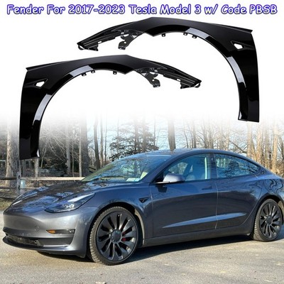 Fender For Tesla Model 3 2017-2023 Front Driver & Passenger Painted w/ Code PBSB