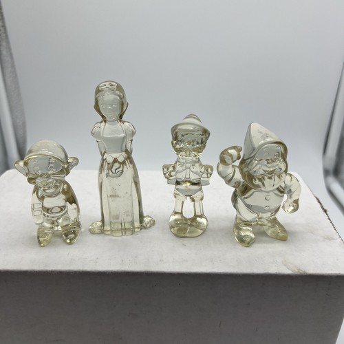 Vintage Walt Disney Yellow Lucite Snow White 3.25" Figure plus lot - Picture 9 of 11