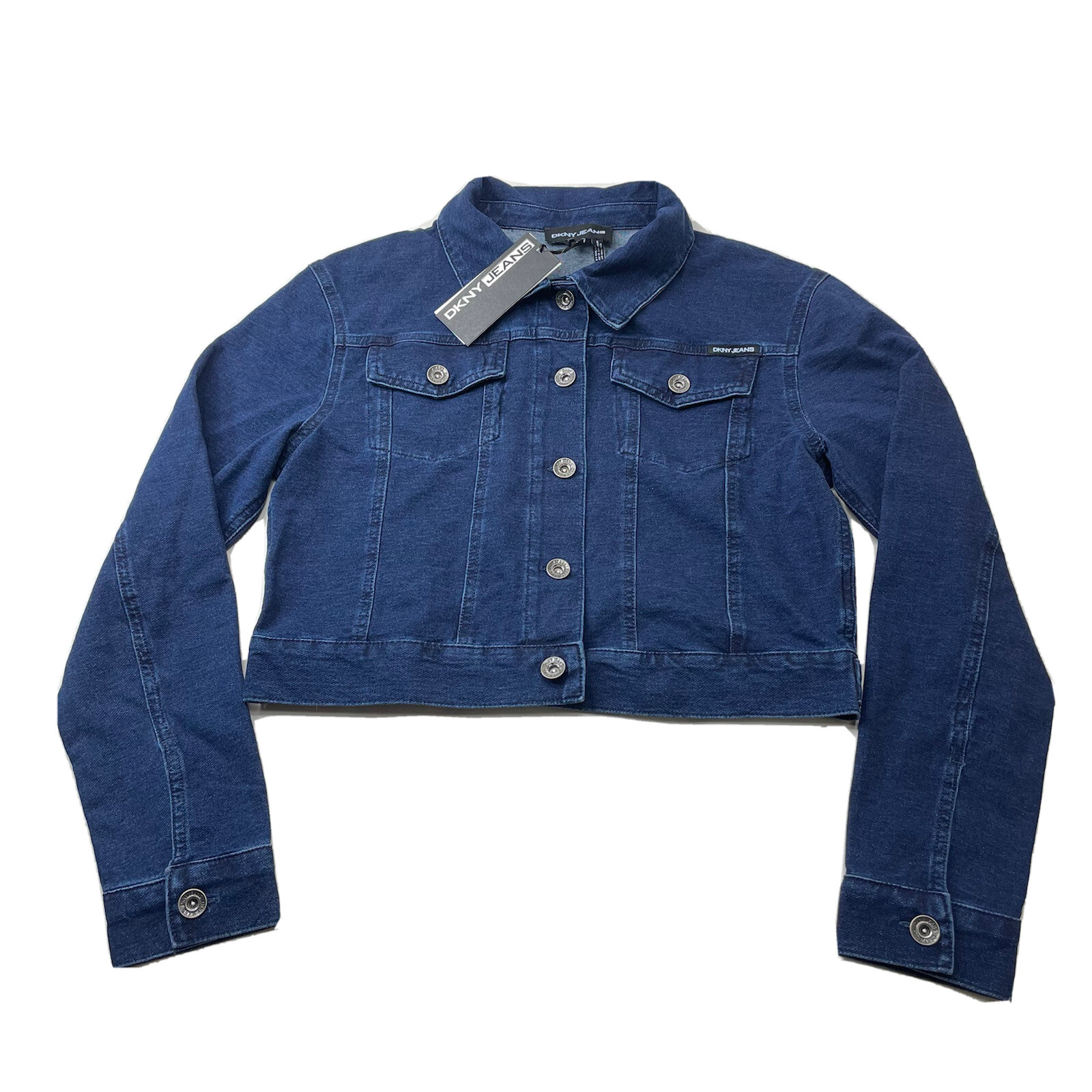 Small Cropped Denim Jacket Button 