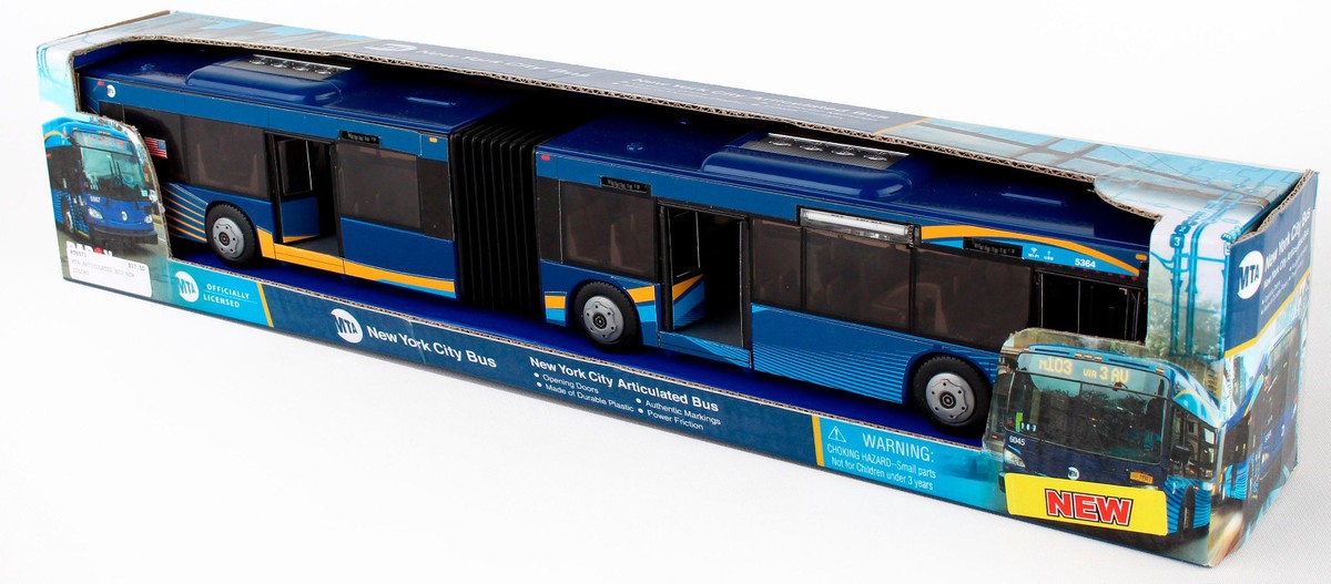 MTA Model Bus New York City Articulated Bus New Paint Scheme 1:43