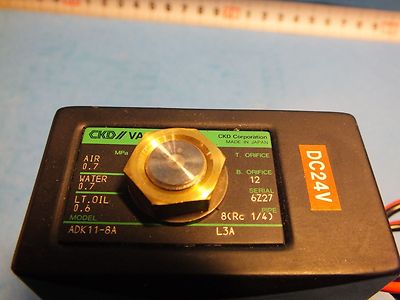 CKD Corporation ADK11-8A-L3A DC24V Blende 12 Rohr 8 (Rc1/4)