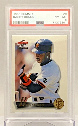 1995 Score Summit Card #9 Barry Bonds San Francisco Giants PSA NEAR MINT 8 - Foto 1 di 16