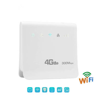 Unlocked CAT4 CPE Wifi Router Hotspot 300Mbps Bands 4G LTE B1/B3/B7/B8/B20/B38