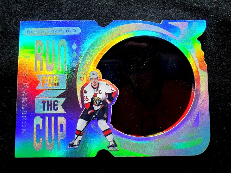 2016-17 Upper Deck Black Diamond Run for the Cup ERIK KARLSSON /99 #RUN-EK - Image 2 of 4