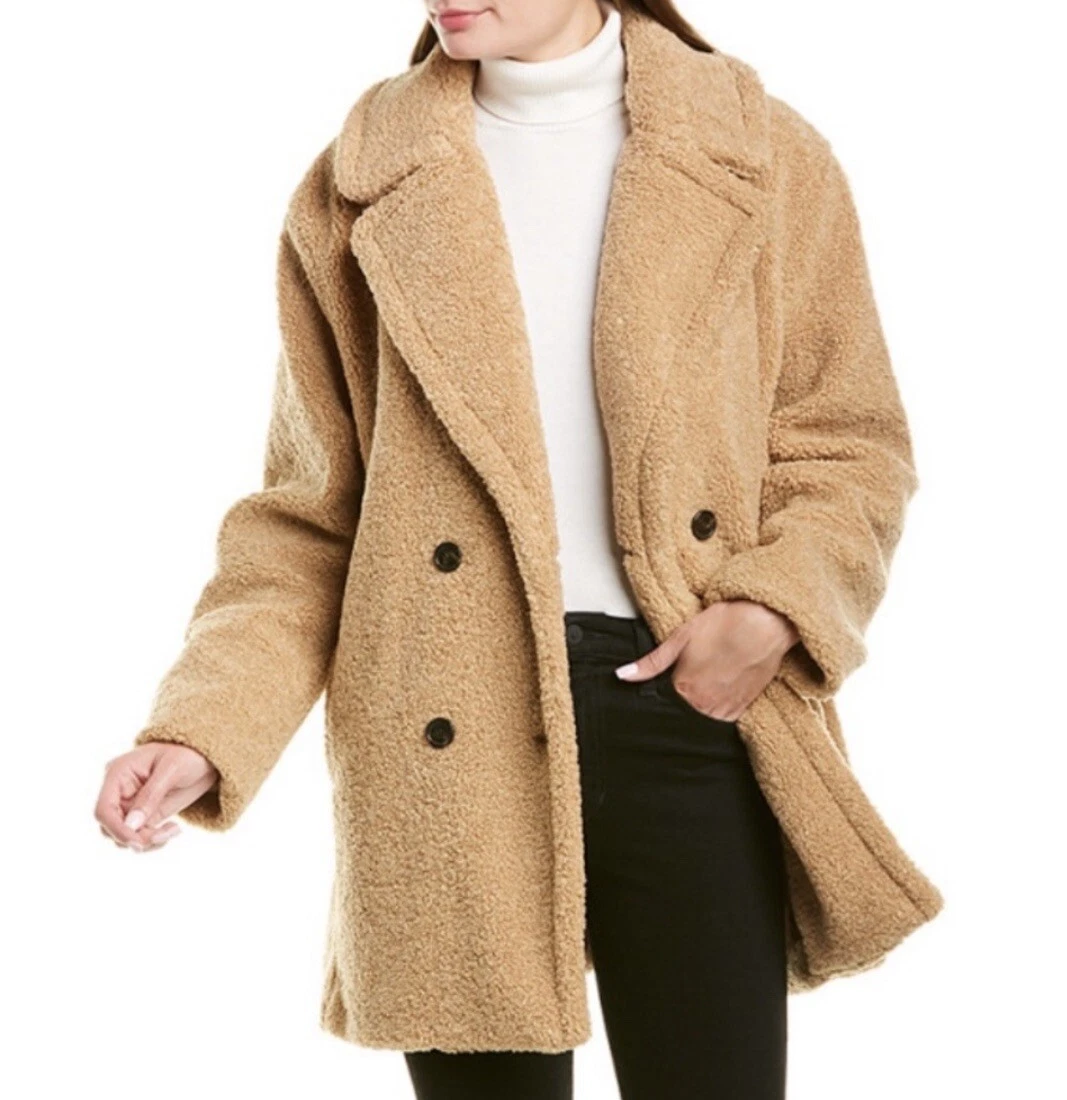 Kensie shearling hotsell coat