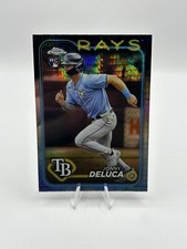 Jonny Deluca 2024 Topps Chrome Prism Refractor #163 RC Tampa Bay Rays