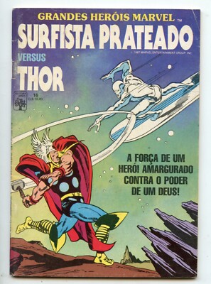 Silver Surfer #4, Brazil Ed. Stan Lee, John Buscema, 1987, Silver Surfer Vs Thor