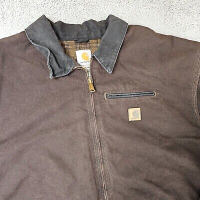 Vintage Carhartt J97 Dark Brown Blanket Lined Detroit Jacket Vintage Carhartt J97 Dark Brown Blanket Lined Detroit Jacket