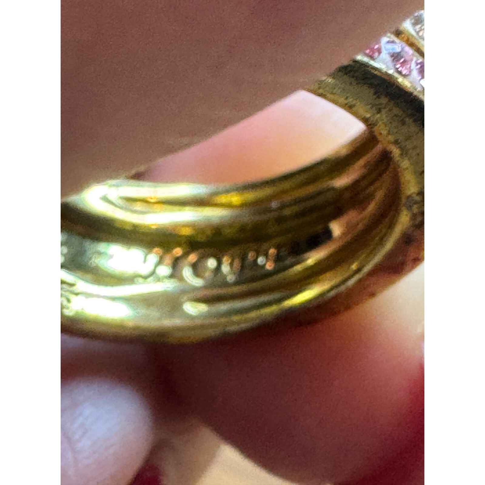 Danbury Mint Rings Hope Stackable Ring Set Size 7… - image 5