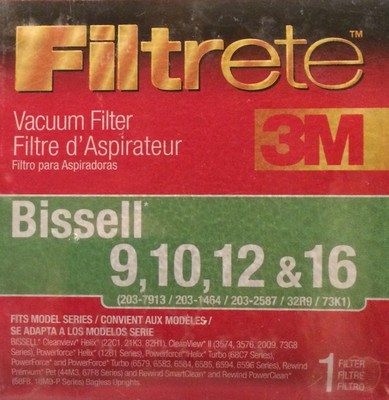 3M FILTRETE VACUUM FILTER Bissell 9, 10 16 16 FILTER- NEW