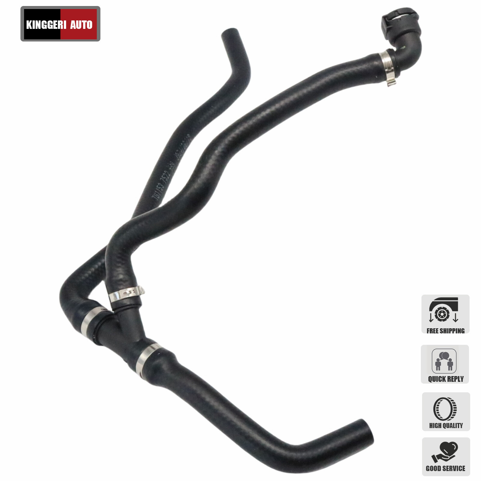 BMW E60 530i 530xi 3.0L Engine Radiator Hose 11537522999 2004-2007