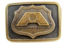 1976 American Parts Brass Belt Buckle by Adezy