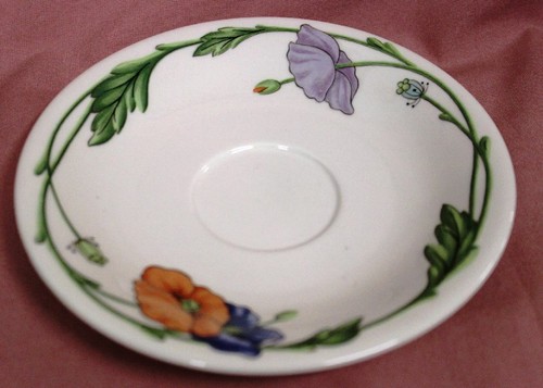 VILLEROY BOCH V&B Amapola Kaffeegedeck 3-tg Kaffeetasse Untere Kuchenteller 8754 - Picture 5 of 5