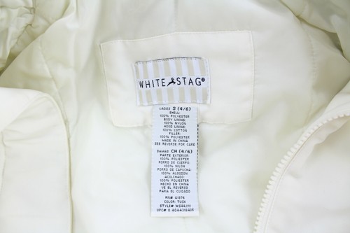 White Stag Women's Tusk Color Zipper and Button Jacket Size S 4/6 w/ Hoodie - Picture 4 of 9