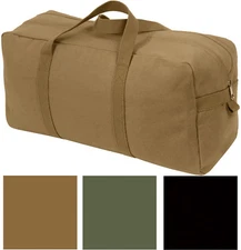 Jumbo Canvas Tanker Tool Bag Heavyweight Mechanics Work Carry Bag 19" x 9" x 6"