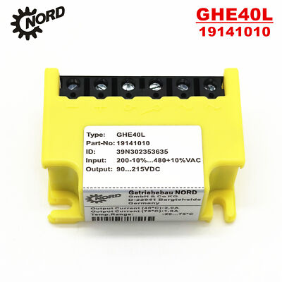 FOR NORD GHE40L 19141010 200V...480VAC 90...215VDC Half-Wave Brake Rectifier