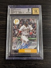 2022 Topps Oneil Cruz RC #87BA-OC 1987 Black Auto /199 BGS 9 GEM 10 AUTO Rookie