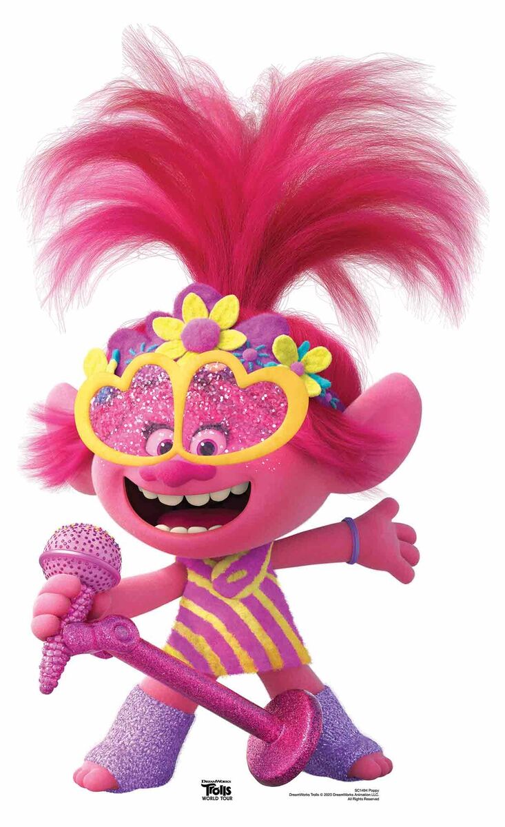 Trolls Princess Poppy Mini Cardboard Cutout - 94cm